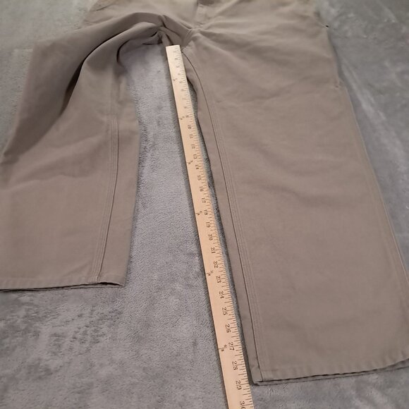 Carhartt Carpenter Pant Men 36x29, Tag 36x30 Dungaree Fit Canvas Beige B11 DES - Picture 11 of 15